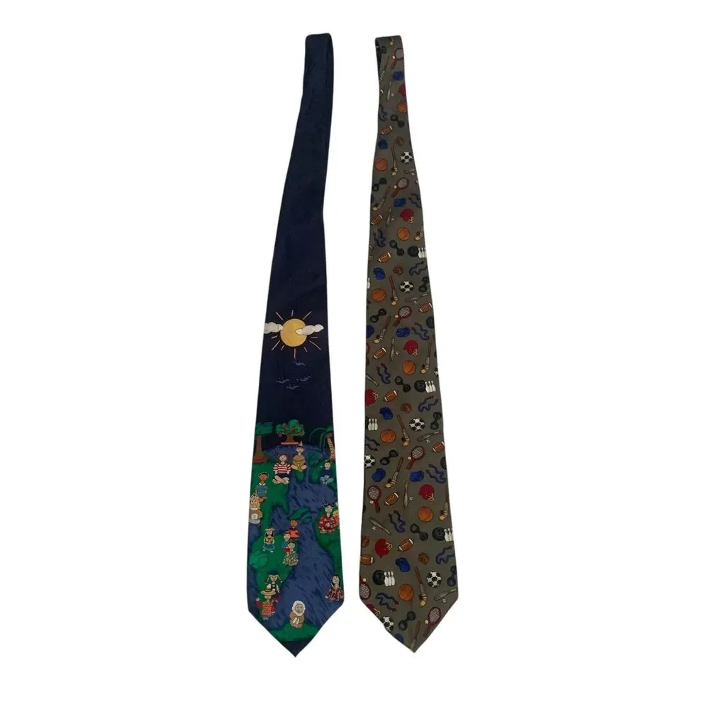 Save the Children Tie Lot Of 2 A World Of Sports children Born Around The World